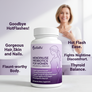 Capsules de complément alimentaire à base de plantes pour la ménopause, utilisées pour équilibrer les niveaux d'œstrogènes féminins et atténuer les bouffées de chaleur - Product Image 2