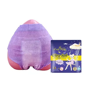 Lady Kitty Women Pads Feminine Sanitary Napkin Disposable Wholesale Biodegradable Organic Natural Menstrual Pants
