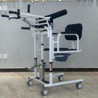 Silla de Transferencia Hidráulica para Pacientes con Mesa de Comedor Extraíble para Uso en Baño e Inodoro para Personas con Discapacidad Y