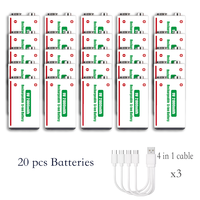 Batterie lithium-ion 9V de type C 2420 mAh, batterie rechargeable 9V, batterie Li-ion USB C 9V, chargeur pour microphone