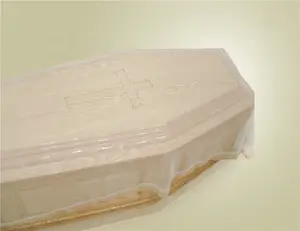 Italia ataúd interiores ataúd velo cubierta accesorios funerarios proveedor China ataúd fábrica