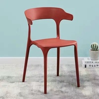 Modern açık bahçe Plastico Sillas renkli istiflenebilir PP plastik restoran Cafe yemek sandalyeleri
