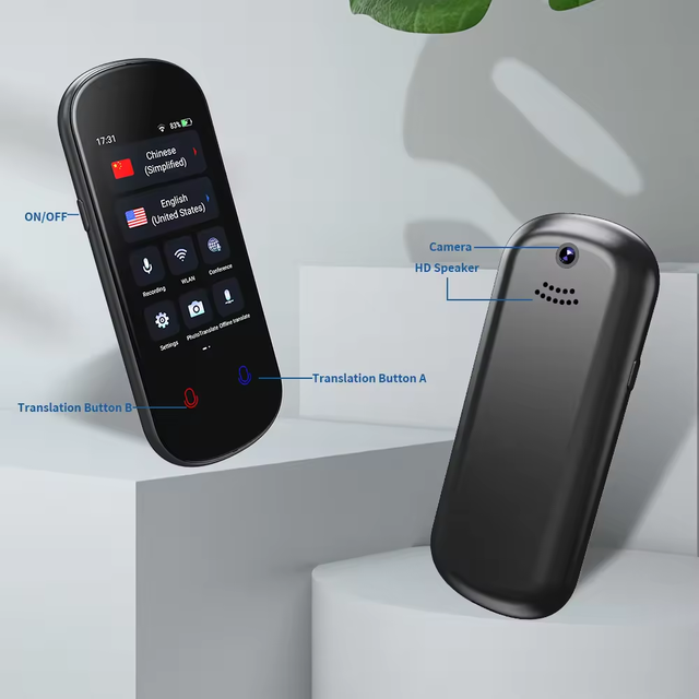 Portable Translation 138language Two Way Instant Speech Voice Translator Device Offline Voice Photo Translator 1500mAh Battery