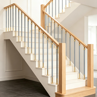 Spindles en aluminium durables, résistants à la rouille et à l'eau, faciles à installer, pour escaliers intérieurs modernes, balustrades et rampes.