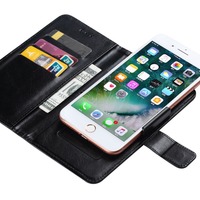 Coque en cuir à rabat avec support magnétique pour iPhone 17 Air 16 15 Pro Max 14 13 12 XS XR 11 6 6s 7 8 Plus
