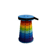 Tabouret pliant portable réglable en hauteur, chaise télescopique pliable pour le jardin, la pêche, le camping en plein air