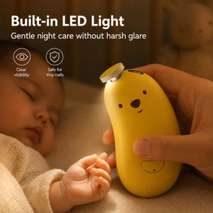 Cortauñas Eléctrico <span class=keywords><strong>para</strong></span> <span class=keywords><strong>Bebés</strong></span> con Luz LED, 6 Cabezales de Pulido, Seguro y Recargable, <span class=keywords><strong>Lima</strong></span> de Uñas <span class=keywords><strong>para</strong></span> <span class=keywords><strong>Recién</strong></span> <span class=keywords><strong>Nacidos</strong></span>, Niños Pequeños y Niños - Product Image 2
