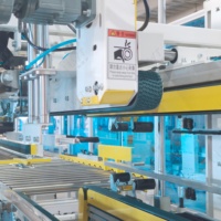 Sistema Automático de Empaquetado al Final de Línea LWT, Desempaquetador de Cajas, Plegador, Sellador de Esquinas, Etiquetadora, 480 Cajas por Hora, Planta de Enlatado de Alimentos