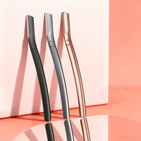 Outil de dermaplaning, rasoirs faciaux pour l'épilation, rasoirs à sourcils en plastique pour femmes