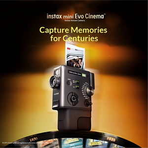 Appareil photo instantané Fujifilm <span class=keywords><strong>Instax</strong></span> <span class=keywords><strong>Mini</strong></span> <span class=keywords><strong>Evo</strong></span> Cinema, enregistrement photo et vidéo, impression, étanche, antichoc, vidéo HD 1080p, 7,1x-16x - Product Image 3