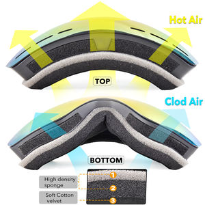 แว่นตาสกีเด็ก HUBO 166B ป้องกันความปลอดภัย  โลโก้สั่งทำได้  แฟชั่นสำหรับเด็ก  เลนส์สีชมพู  กรอบอื่นๆ  ขนาดเล็ก  ป้องกันฝ้า  ป้องกันรังสียูวี - Product Image 4