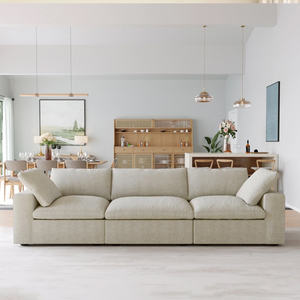 Elegante Sofá para Sala de Estar que Ofrece Asientos Espaciosos, Comodidad Suave, Construcción Duradera y Perfecto para la Relajación en el Hogar Moderno y el Uso Diario - Product Image 4