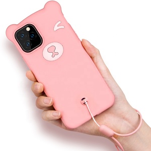 Personalizado al por mayor fábrica de dibujos animados lindo oso suave tpu funda para teléfono móvil para Iphone 11 - Product Image 2