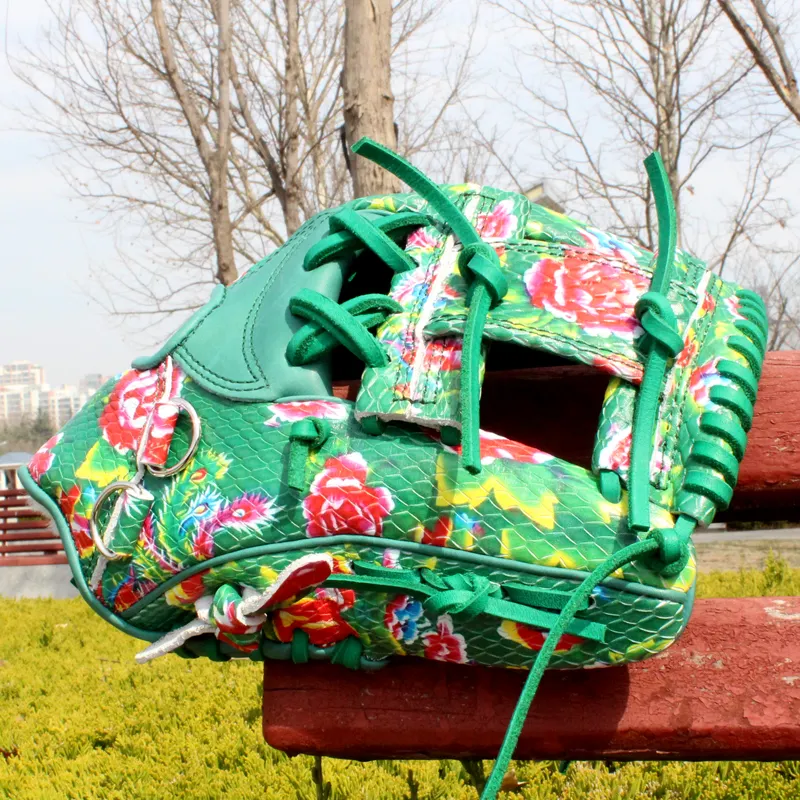 Sarung tangan bisbol kulit dewasa tahan lama peralatan lapangan pabrik Tiongkok untuk Display