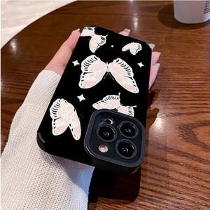Coque de téléphone portable en cuir artificiel TPU avec papillon blanc et <span class=keywords><strong>rose</strong></span> pour <span class=keywords><strong>Iphone</strong></span> X Xr Xs 11 12 13 14 15 16 17 Pro Max - Product Image 4