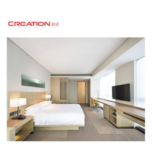 Création Hyatt <span class=keywords><strong>Place</strong></span> hôtel Design moderne Simple finition bois de chêne naturel ensemble de <span class=keywords><strong>lit</strong></span> d'hôtel - Product Image 1