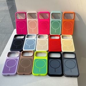 Funda <span class=keywords><strong>de</strong></span> Silicona Líquida <span class=keywords><strong>de</strong></span> Lujo para <span class=keywords><strong>iPhone</strong></span> 18 17 Pro Max, Carga Magnética, Tacto Suave, Embalaje Personalizado, Protector <span class=keywords><strong>de</strong></span> Parachoques - Product Image 1