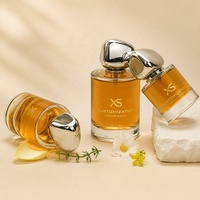 Nouveau produit 2026 : Flacons de parfum cylindriques en verre épais 100 ml – Bouteille de parfum de luxe transparente vide avec emballage boîte