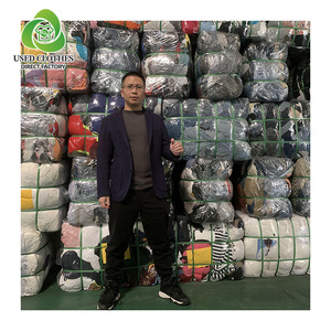 Manteau en jean à manches longues vêtements d'extérieur veste en jean haut paquet vêtements légèrement utilisés balles 100Kg - Product Image 1