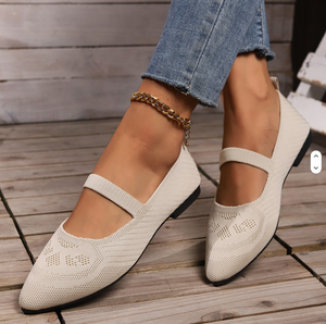 <span class=keywords><strong>Scarpe</strong></span> basse da donna <span class=keywords><strong>con</strong></span> lacci, punta affusolata, tacco a <span class=keywords><strong>zeppa</strong></span> basso e comodo supporto plantare, adatte alle donne. - Product Image 4
