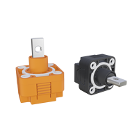 Conector de Terminal de Almacenamiento de Energía 300A/350A, Conector de Barra de Cobre Impermeable de 1500V para Montaje a Través de Pared, IP67 para Sistemas de Almacenamiento de Energía