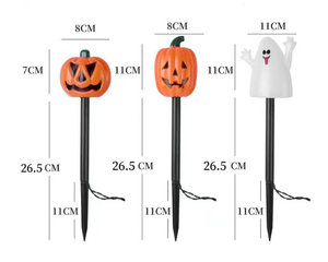 Luces Solares HLC ODM para Camino de Jardín de Halloween, Luces LED con Forma de Calabaza y Fantasma, Luces de Jardín Impermeables para Exteriores, Guirnalda de Luces para Patio y Césped - Product Image 3