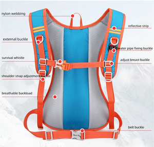 Bulk Order Lightweight Cycling Bicycle Hydration Daypack Reflective Running Hiking <b>Backpack</b> <b>with</b> Water Bladder Bag for Marathon - Product Image 3