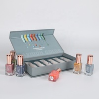 100% biodégradable cosmétique expédition boîte de papier cadeau conception pliante pour vernis à ongles bouteille d'huile mat stratification impression manipulation