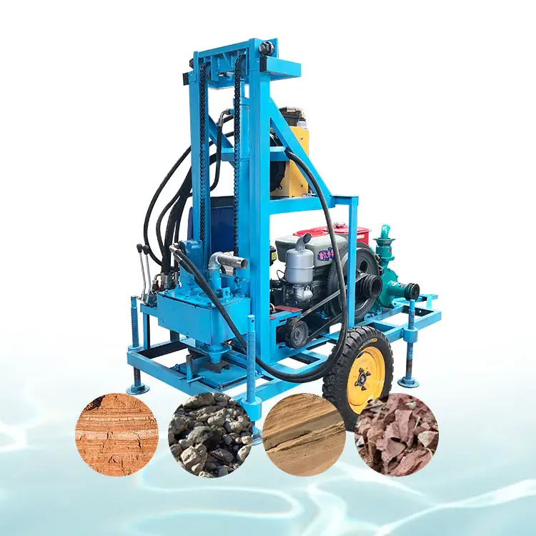 200m Tiefe Wasser brunnen in Dubai Bergbau ausrüstung Maschine LKW montiert Brunnen bohr geräte zum Verkauf Wasser bohrmaschine Rig