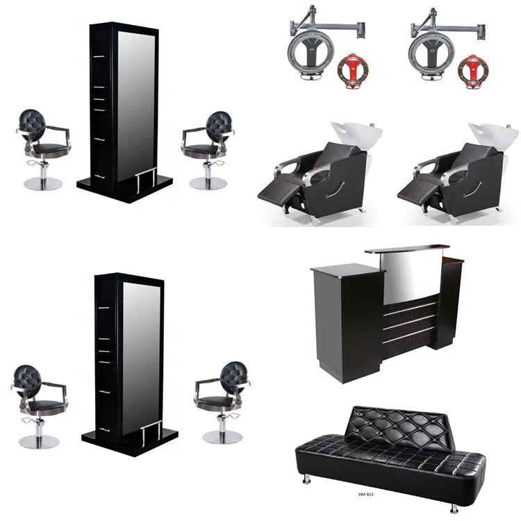 Hairdressing beauty salon furniture reception desks table front counter