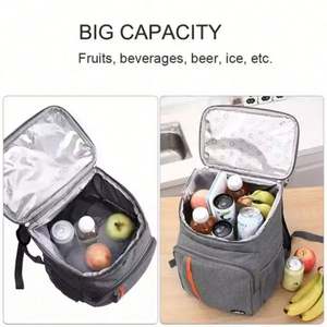 Mochila Nevera Aislada, Impermeable, Reutilizable, para Senderismo y Camping, Bolsa de Almuerzo a Prueba de Fugas, Ligera, para Picnic - Product Image 2