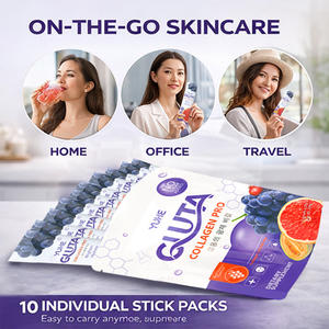 ผงวิตามินซีคอลลาเจนแบบไม่มีน้ำตาลสำหรับดื่ม  ตัวอย่างฟรีจากผู้ผลิต (OEM) ช่วยให้ผิวขาวกระจ่างใส พร้อมกลูต้าไธโอน - Product Image 4