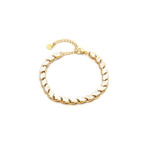 Fashion Chain <b>Bracelet</b> 316L Stainless Steel PVD Gold Plating Sustainable Resistant Link Design - Product Image 1