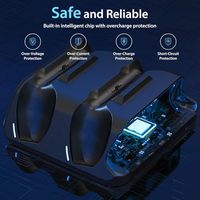 Support de charge rapide double pour PS5 Pro, station de charge pour manettes avec indicateur LED pour manettes PS5 DualSense/Slim