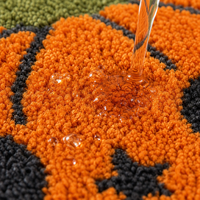 Tapis de bain en forme de citrouille Sanhome, tapis de salle de bain absorbant pour la décoration d'Halloween, antidérapant, en microfibre, vente en gros OEM