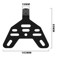 Support de feu arrière en alliage d'aluminium pour moto électrique tout-terrain, accessoire de modification