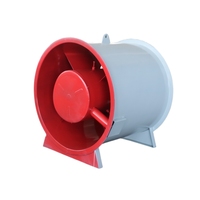 Ventilateur axial à pression positive pour escalier de bâtiment de grande hauteur, ventilateur d'alimentation en air pour la pressurisation et le contrôle de la fumée en cas d'incendie
