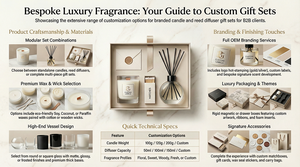 Diffuseur <span class=keywords><strong>de</strong></span> parfum d'ambiance personnalisé, ensemble <span class=keywords><strong>de</strong></span> diffuseurs à bâtonnets et bougies personnalisés, coffret cadeau diffuseur à bâtonnets et bougies personnalisés avec boîte - Product Image 4