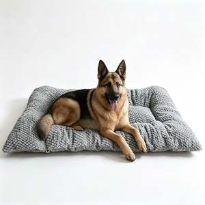 Extra large plush kitten mattress | Thick ultra-soft polyester with <b>headrest</b> and raised edges - Product Image 4