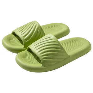 EVA Нескользящие летние тапочки мягкие домашние Тапочки для ванной комнаты для мужчин и женщин Толстая подошва противоскользящие сандалии