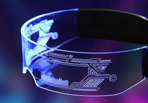 <span class=keywords><strong>Gafas</strong></span> de Sol con Luces LED Intermitentes y Logotipo Personalizado, Artículos de Fiesta, <span class=keywords><strong>Gafas</strong></span> Luminosas Brillantes, Regalo Novedoso, <span class=keywords><strong>Gafas</strong></span> de Neón que Brillan en la Oscuridad - Product Image 3