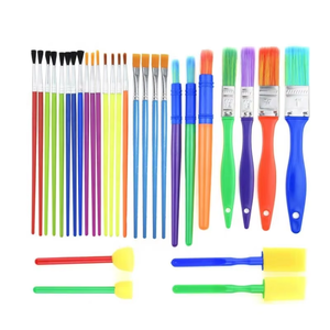 Juego de 25 Pinceles de Pintura para Niños Principiantes, Personalizables en Diversos Tamaños - Product Image 4