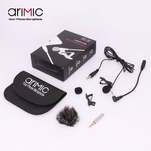 ميكروفون اللافالي Ulanzi ذو الرأس المزدوج بدون استخدام اليدين ميكروفون صغير بمشبك على طية صدر لهاتف iPhone لإجراء المقابلات والاجتماعات والمحاضرات - Product Image 1