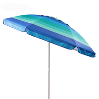 Nouveau cadre en métal polyester parasol parasol de plage prix départ usine protection de l'environnement parasol de plage géant