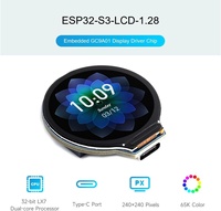 AIsmartlink Waveshare ESP32-S3 Papan MCU dengan Layar LCD IPS 1,28 inci, Flash 16MB, PSRAM 2MB, Tipe-C