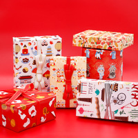 Cadeau de Noël Vacances Motif de Noël Papier d'emballage Impression Papier d'emballage
