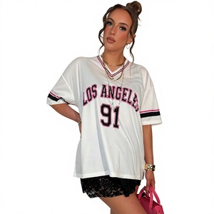 Maillot de football américain vintage le mieux noté, T-shirt décontracté surdimensionné pour sports d'équipe, logo graphique personnalisé, fournisseur de vêtements en gros - Product Image 2