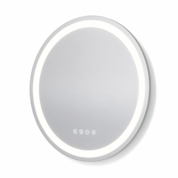 Miroir sans cadre moderne de haute qualité avec ampoules LED durables, commande tactile intelligente et fonction mémoire