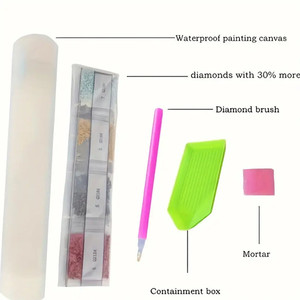 SONGWOOART Kit de <span class=keywords><strong>Pintura</strong></span> de Diamantes 5D con Diseño de Paisaje de Árboles Antiguos Estilo Americano, Impresión Completa con Broca Cuadrada - Product Image 6