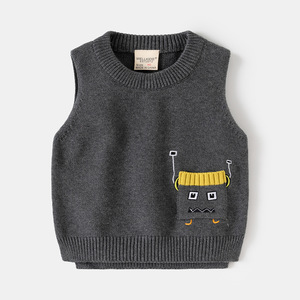 2025 nouveaux garçons tricoté gilet haut à la mode bébé <span class=keywords><strong>pull</strong></span> <span class=keywords><strong>pull</strong></span> pour printemps et automne hiver vêtements pour enfants en gros - Product Image 6
